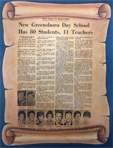 Greensboro Day School First Faculty Article
