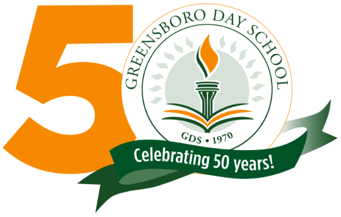 Greensboro Day School 50 Years Logo